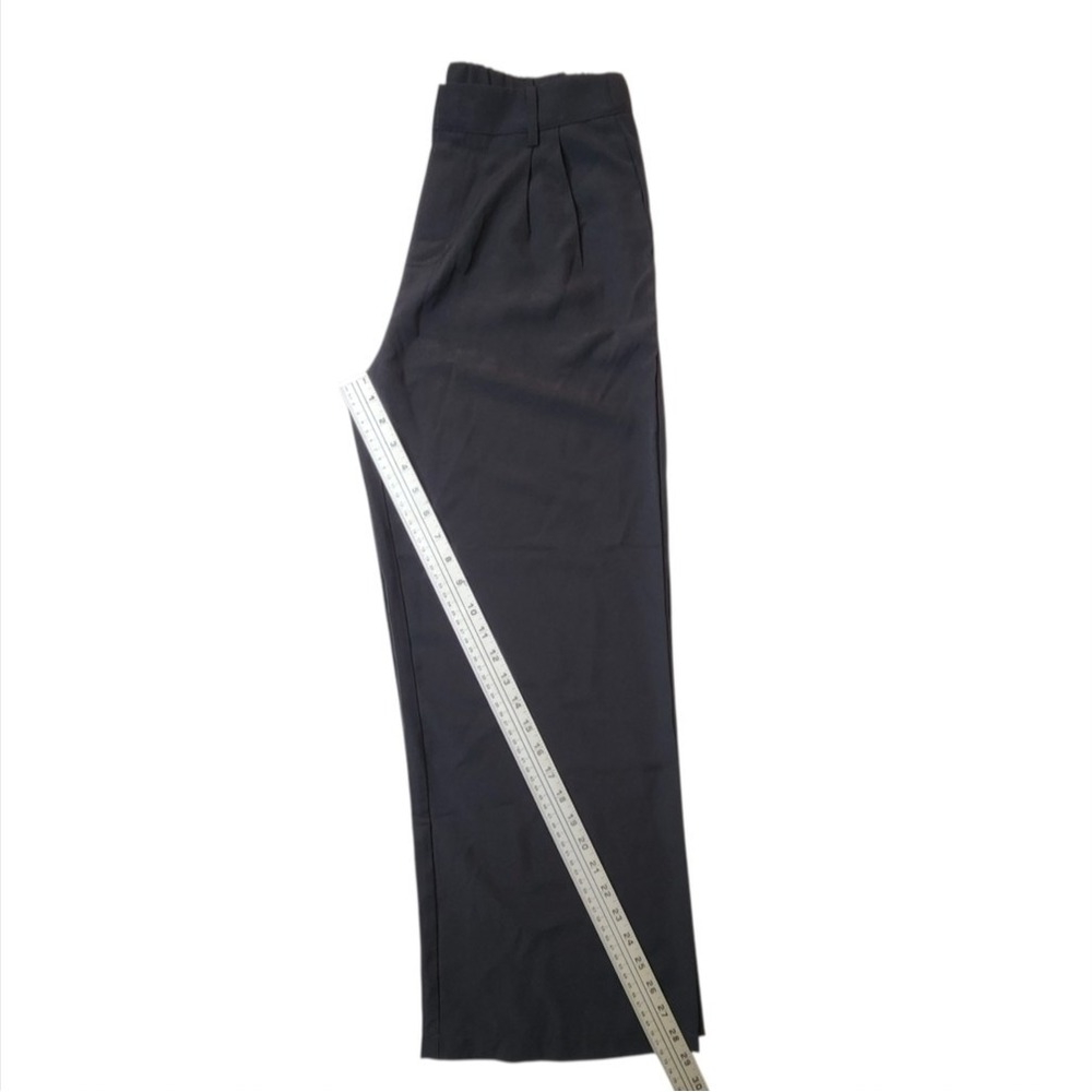 Shein Petite Large Wide Leg Dress Trouser Pull on Black - Picture 5 of 8